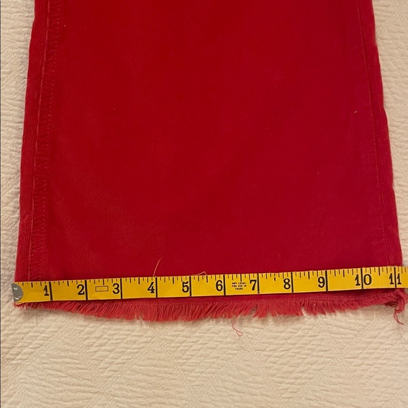 We The Free Vibrant Red Corduroy Pants Sz 26 - Picture 7 of 10